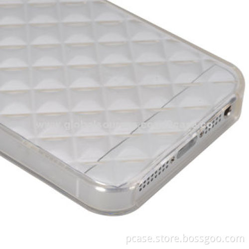 TPU Case with Diamond Texture for iPhone 5, Soft and Durable with Excellent Texture